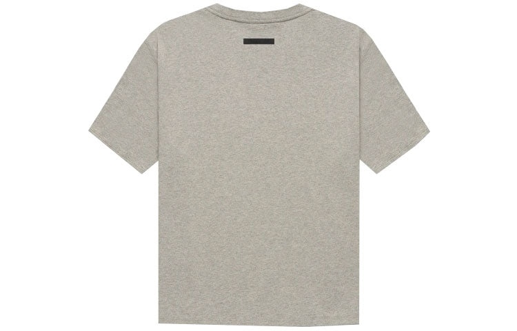 Fear of God Essentials FW21 Short Sleeve Tee Dark Heather Oatmeal FOG-FW21-222 - 3