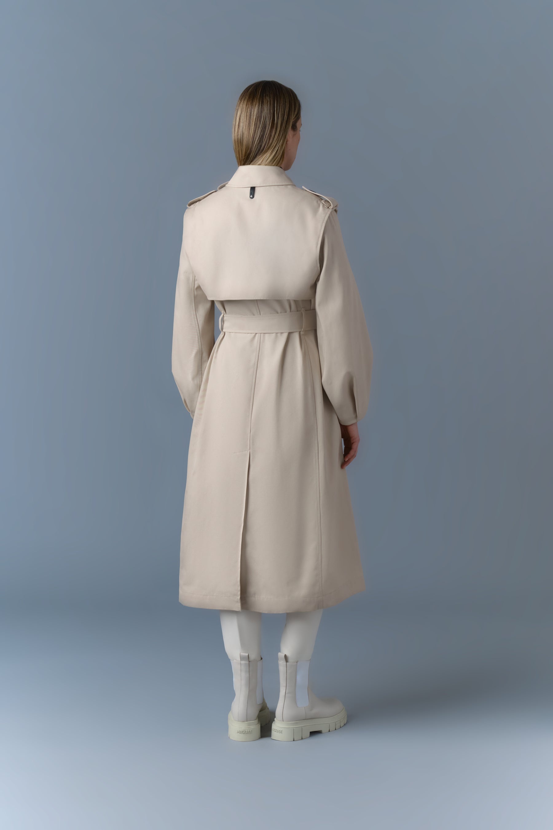 ALIA Long Balloon Sleeve Trench - 4