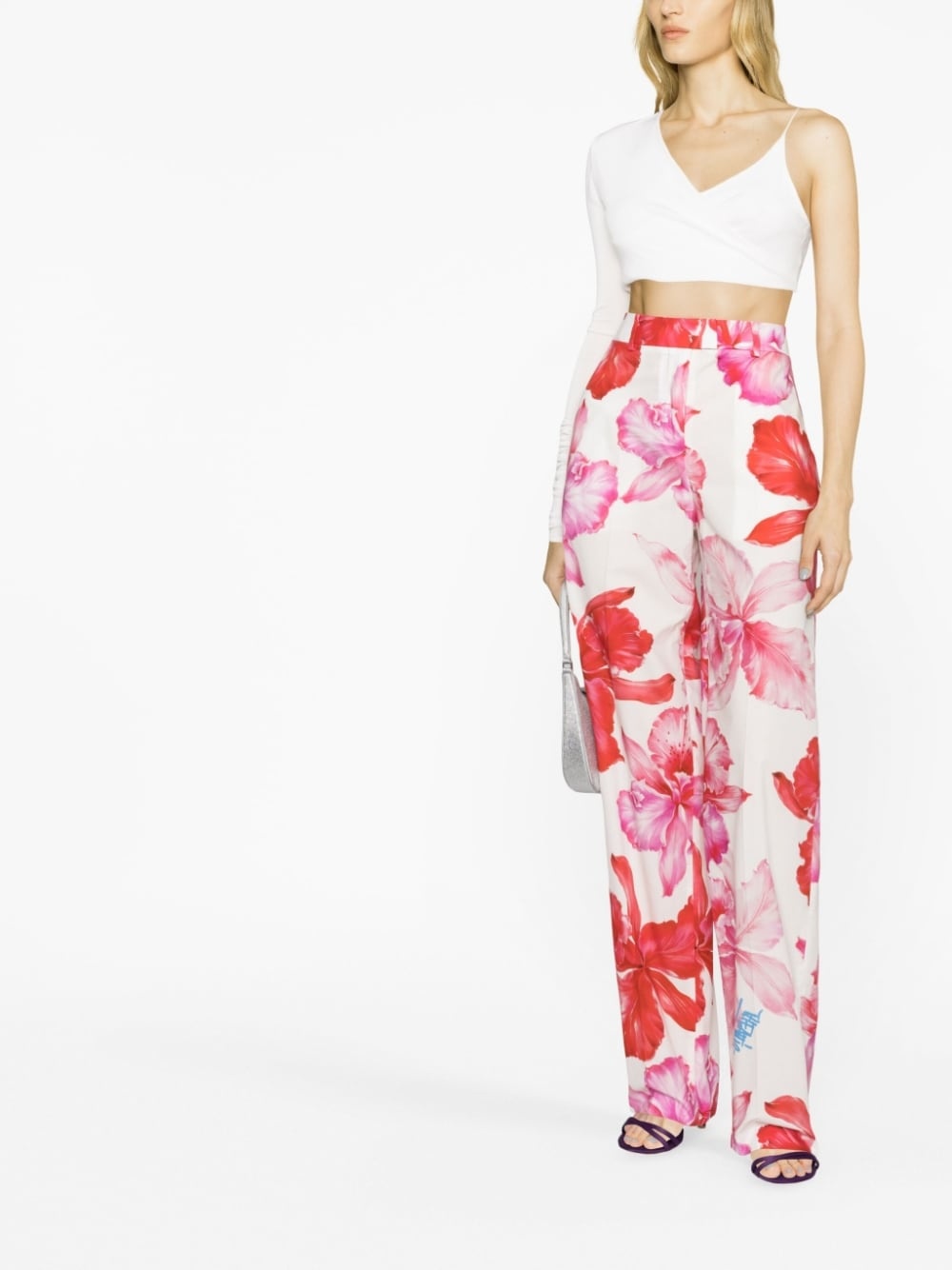Jagger floral-print tapered trousers - 2