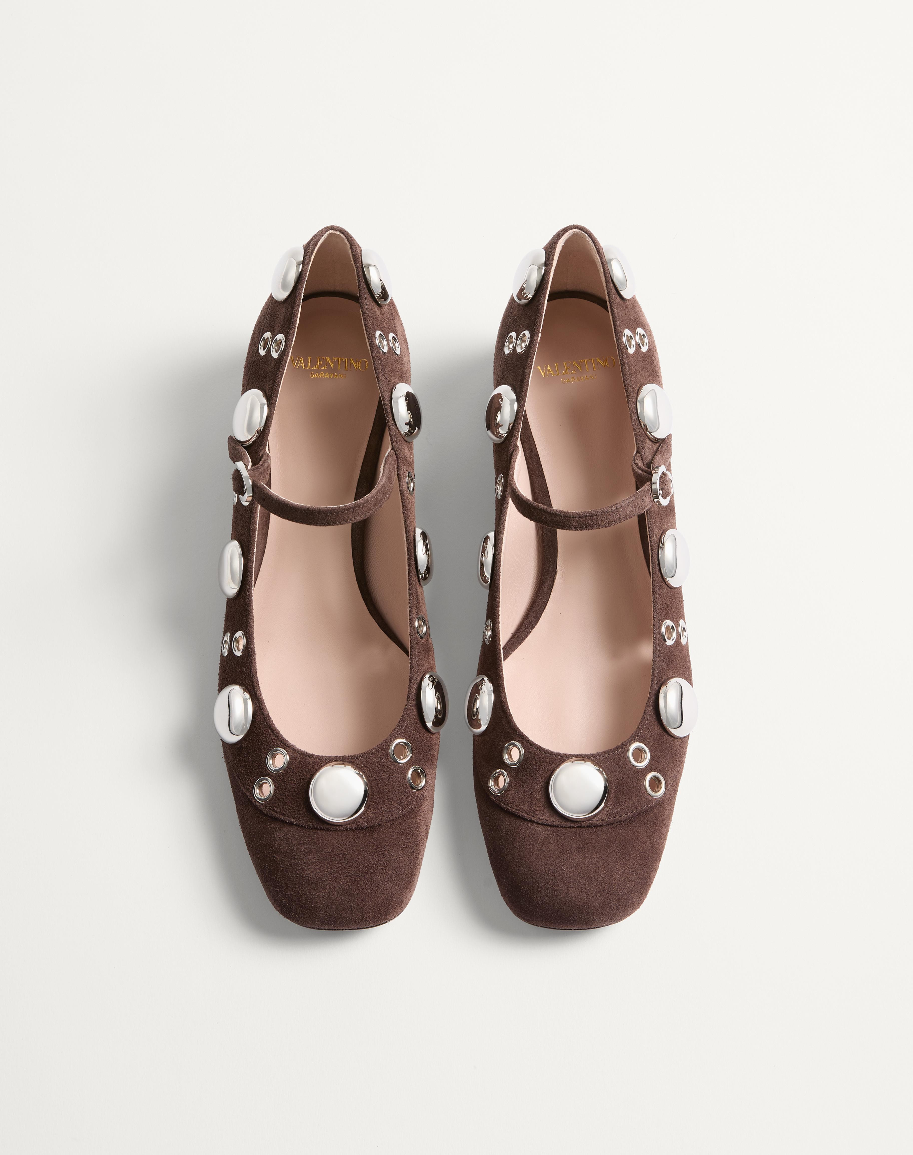 NELLCÔTE MARY-JANE PUMPS IN CRUST LEATHER 30MM - 4