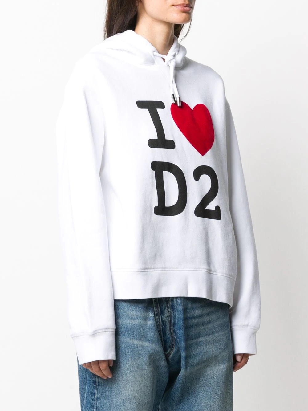 I Heart D2 print hoodie - 3