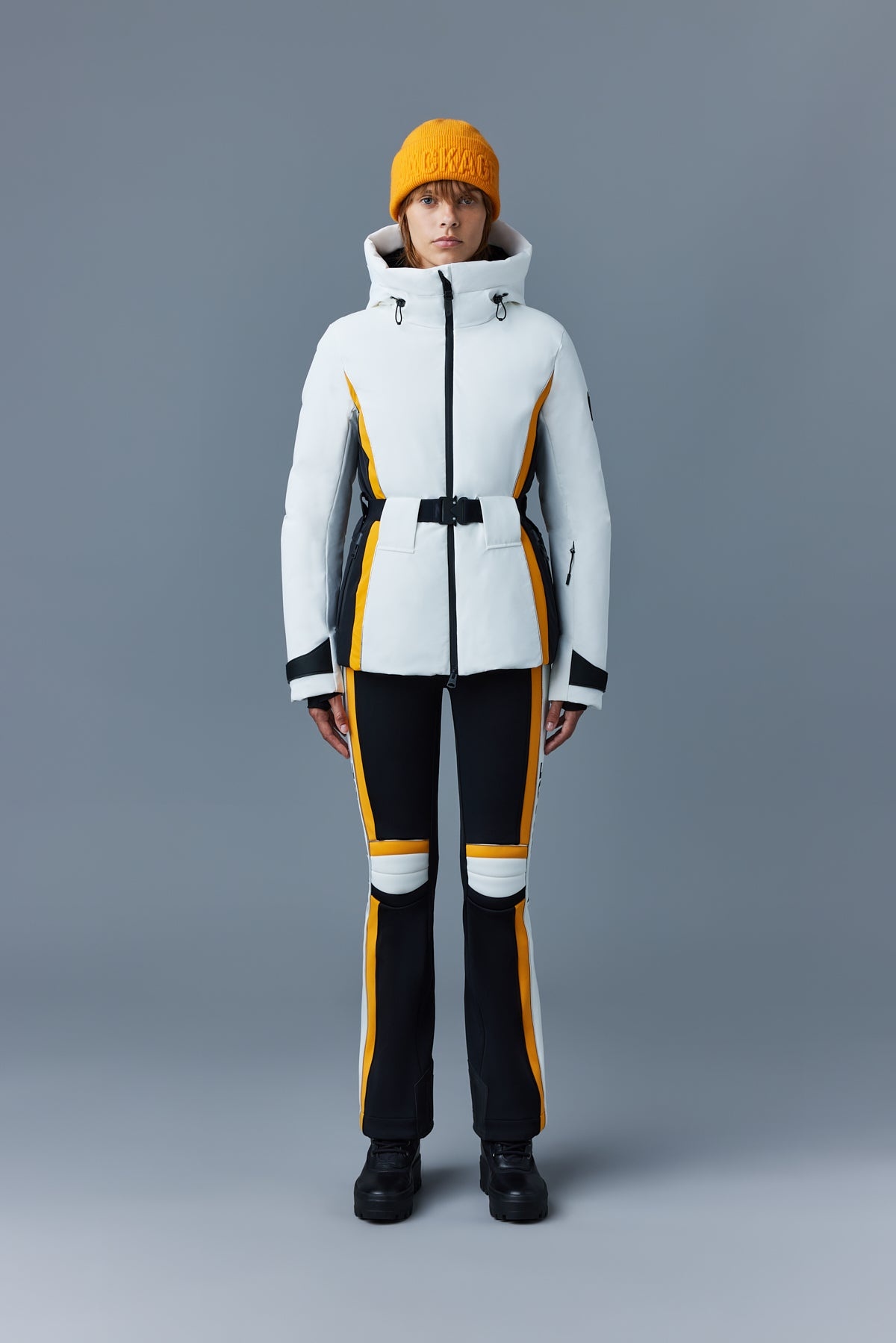 KRYSTAL Agile-360 belted down ski jacket with hood - 2