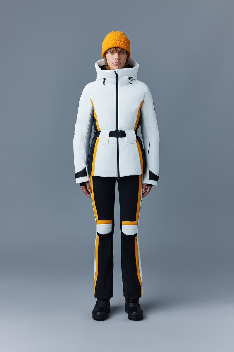 MACKAGE KRYSTAL Agile-360 belted down ski jacket with hood outlook