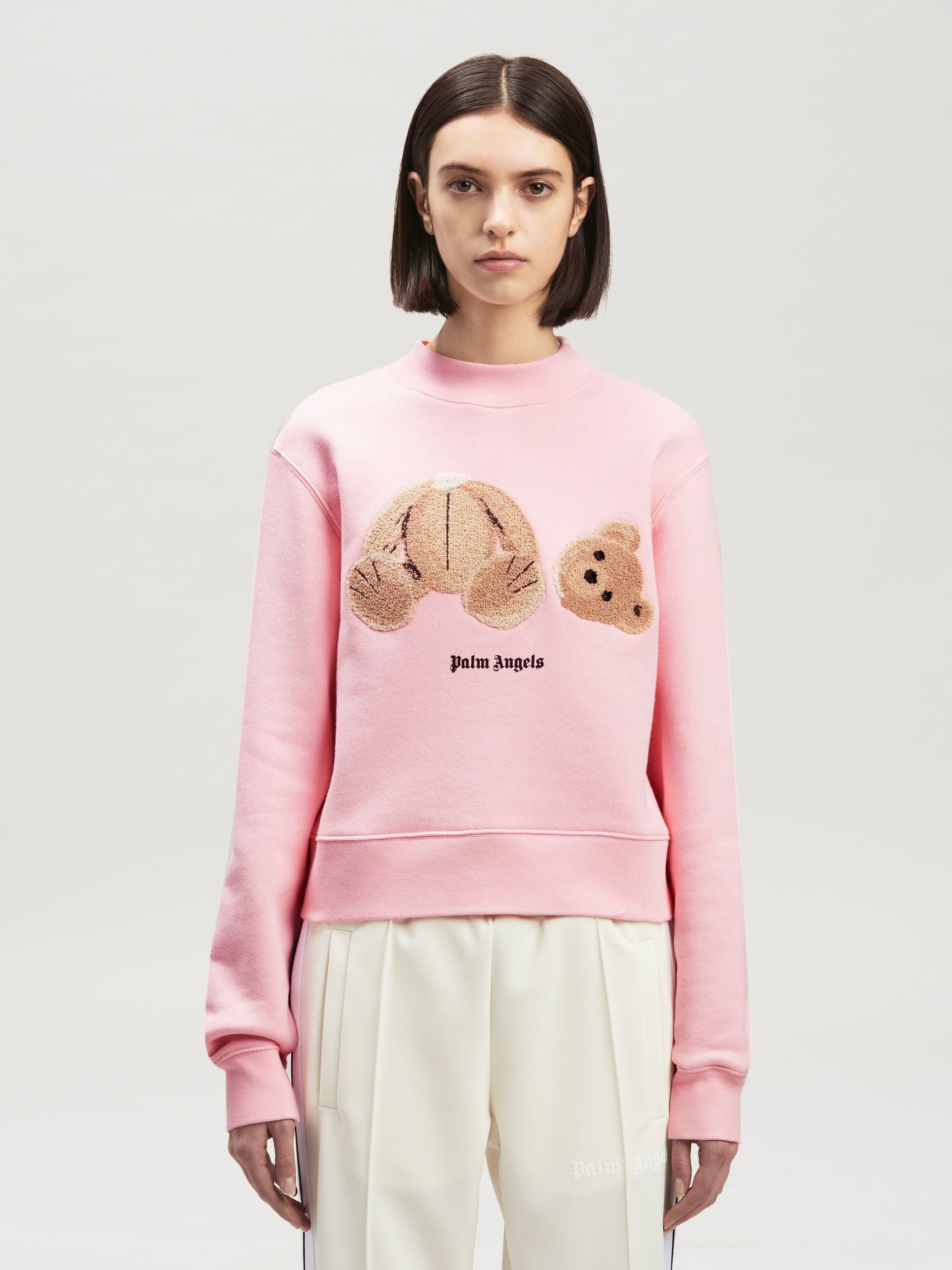 PALM BEAR FITTED CREW SWEATSHIRT - 3