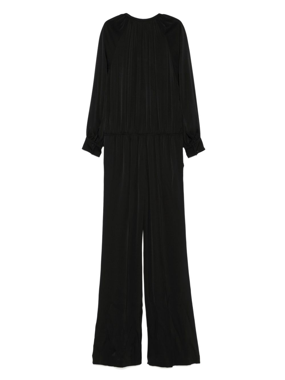 gathered long-sleeve jumpsuit - 2