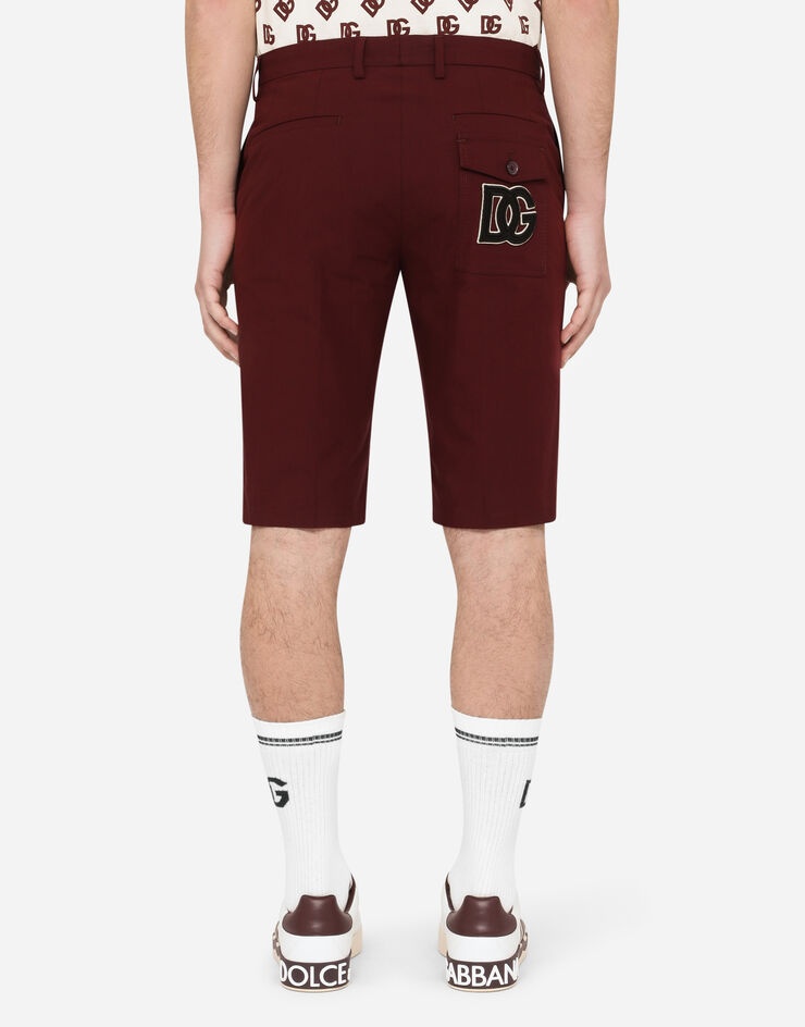 Poplin shorts with DG patch - 3