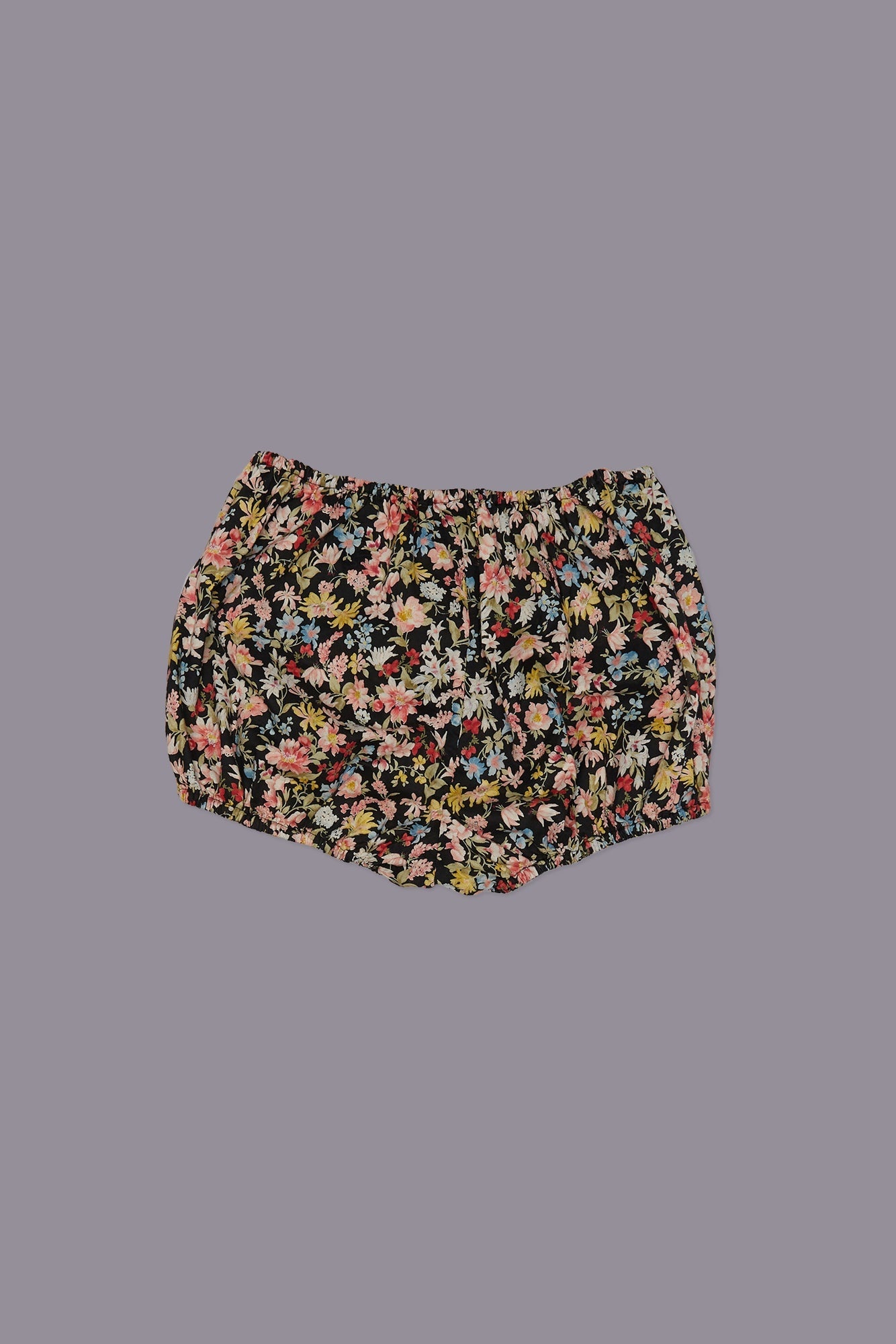 REVERSIBLE BLOOMER SHORT - LAYERED BLACK FLORAL - R13 - 4