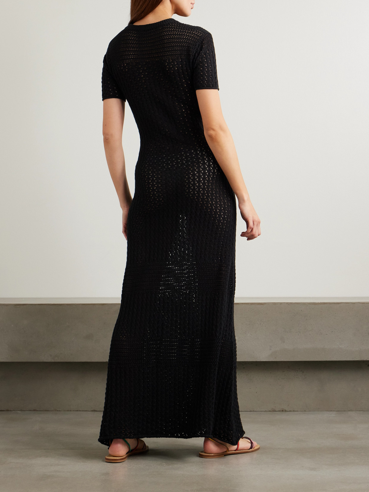 Pallay Open-knit Cotton Maxi Dress - 3