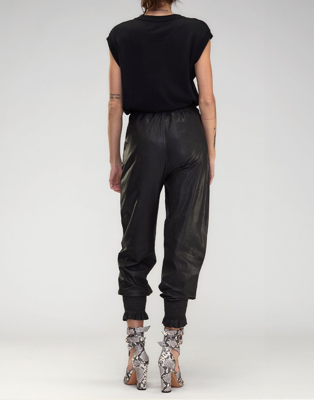 The London Leather Jogger - 5