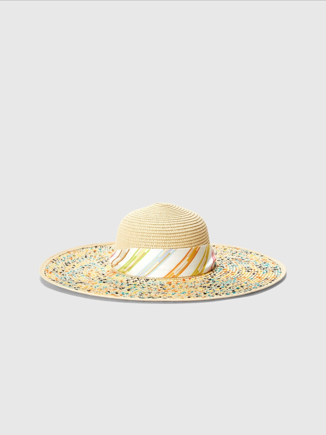 Straw hat with headband - 1