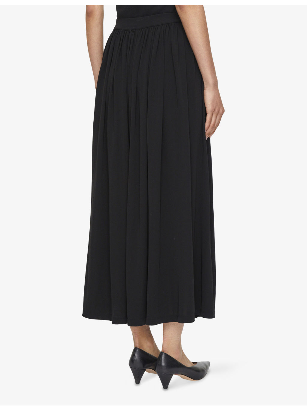 Vidal Crepe Jersey Maxi Skirt - 3