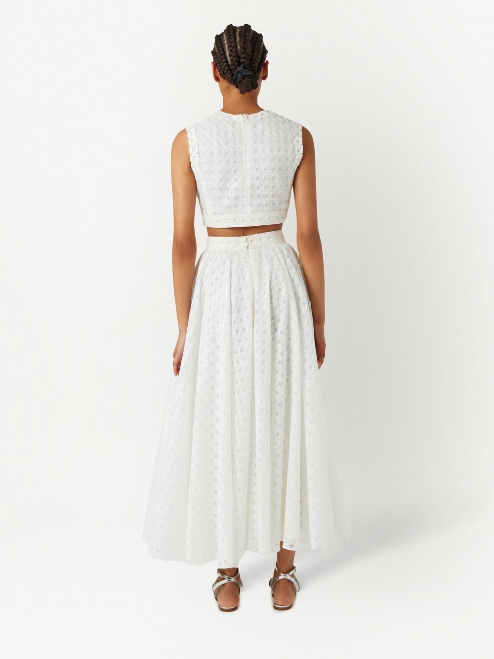 cropped knitted top - 4