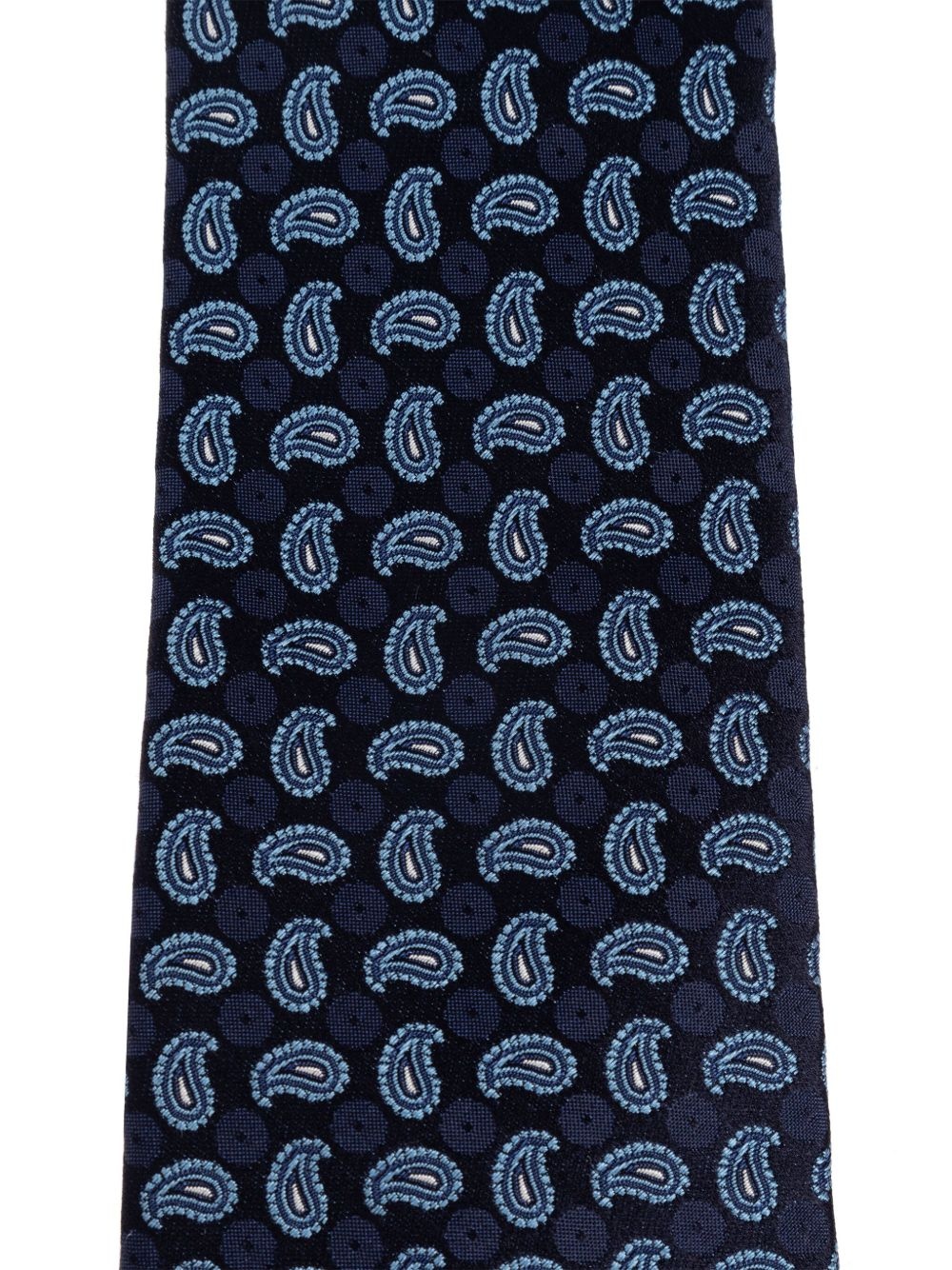 paisley silk tie - 3