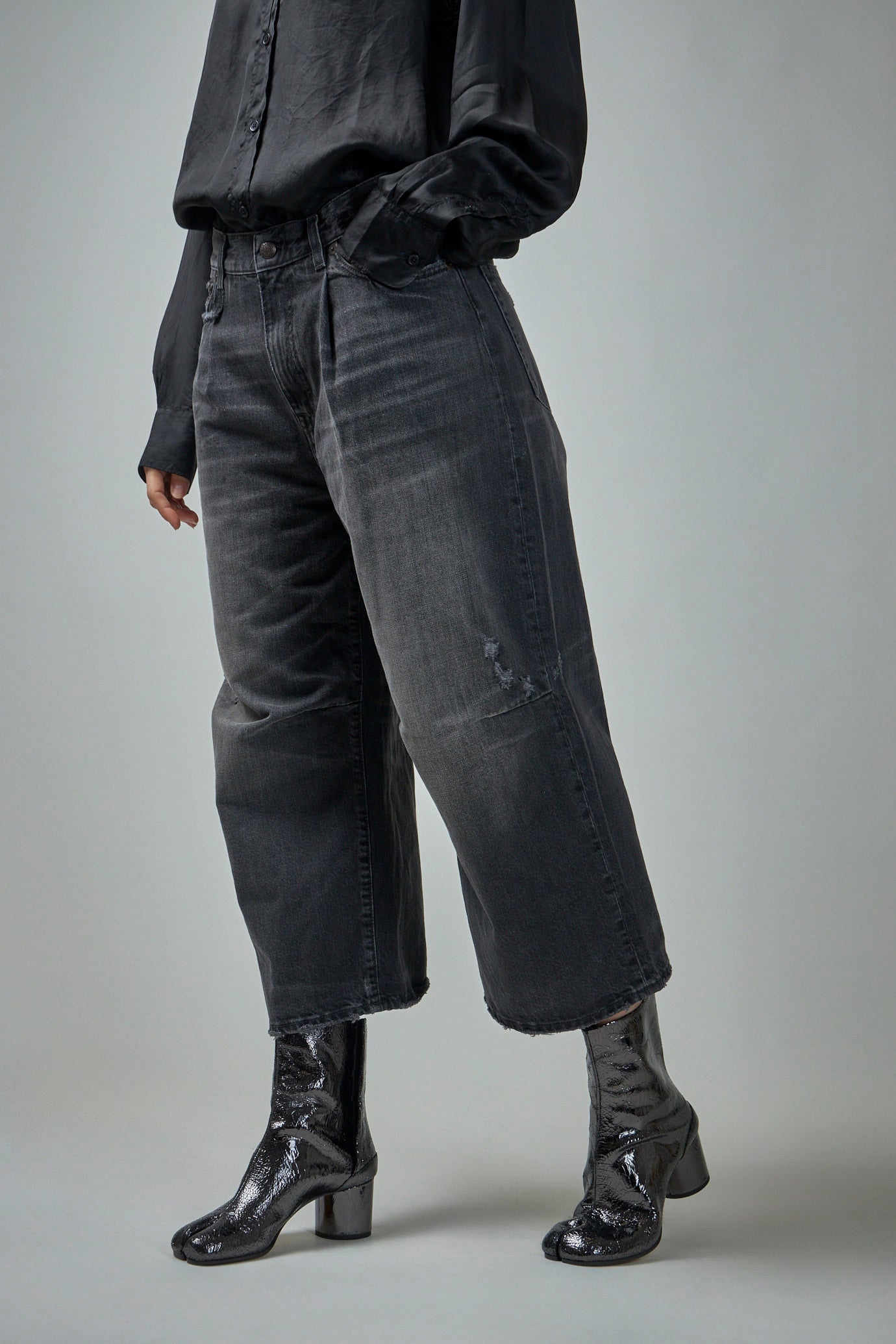 Crop Wide Leg Jean - 4