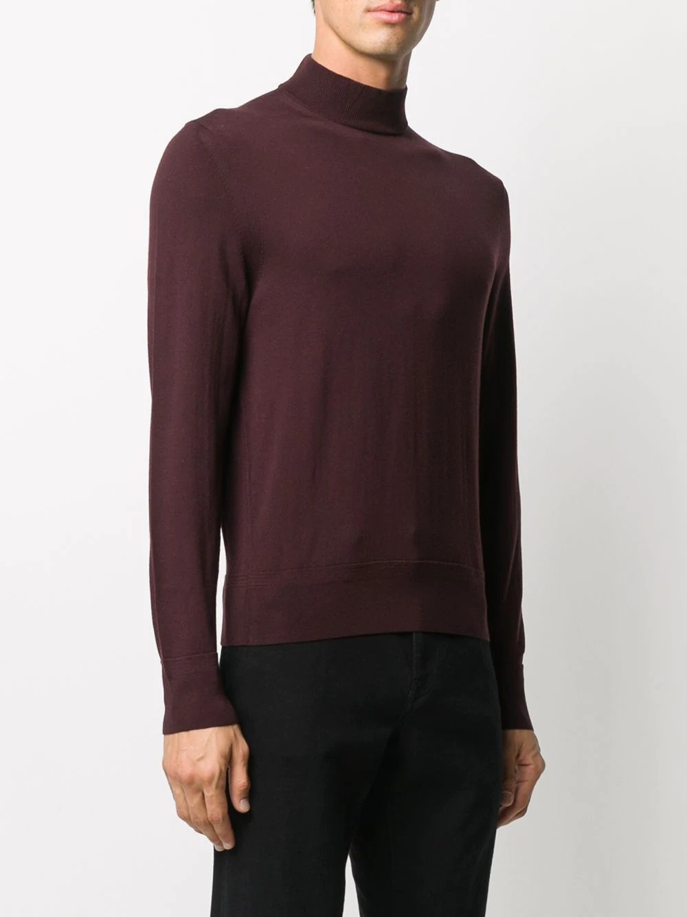 roll-neck wool jumper - 3