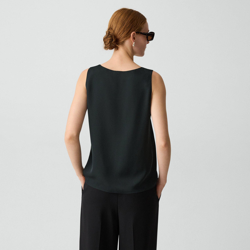 Straight Shell Top in Silk Georgette 4