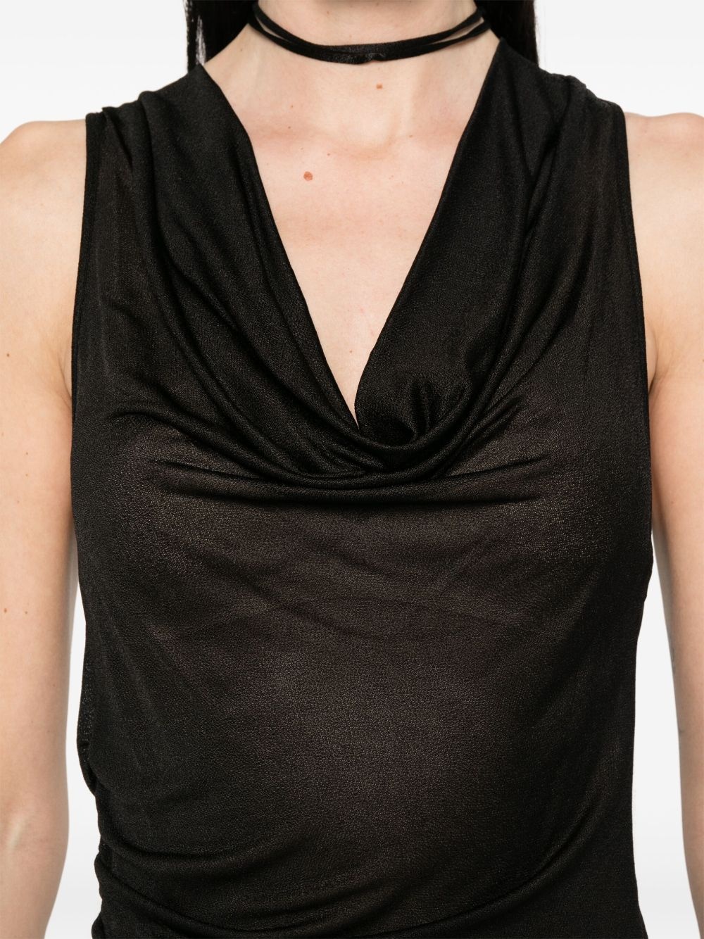 cowl-neck tank top - 5
