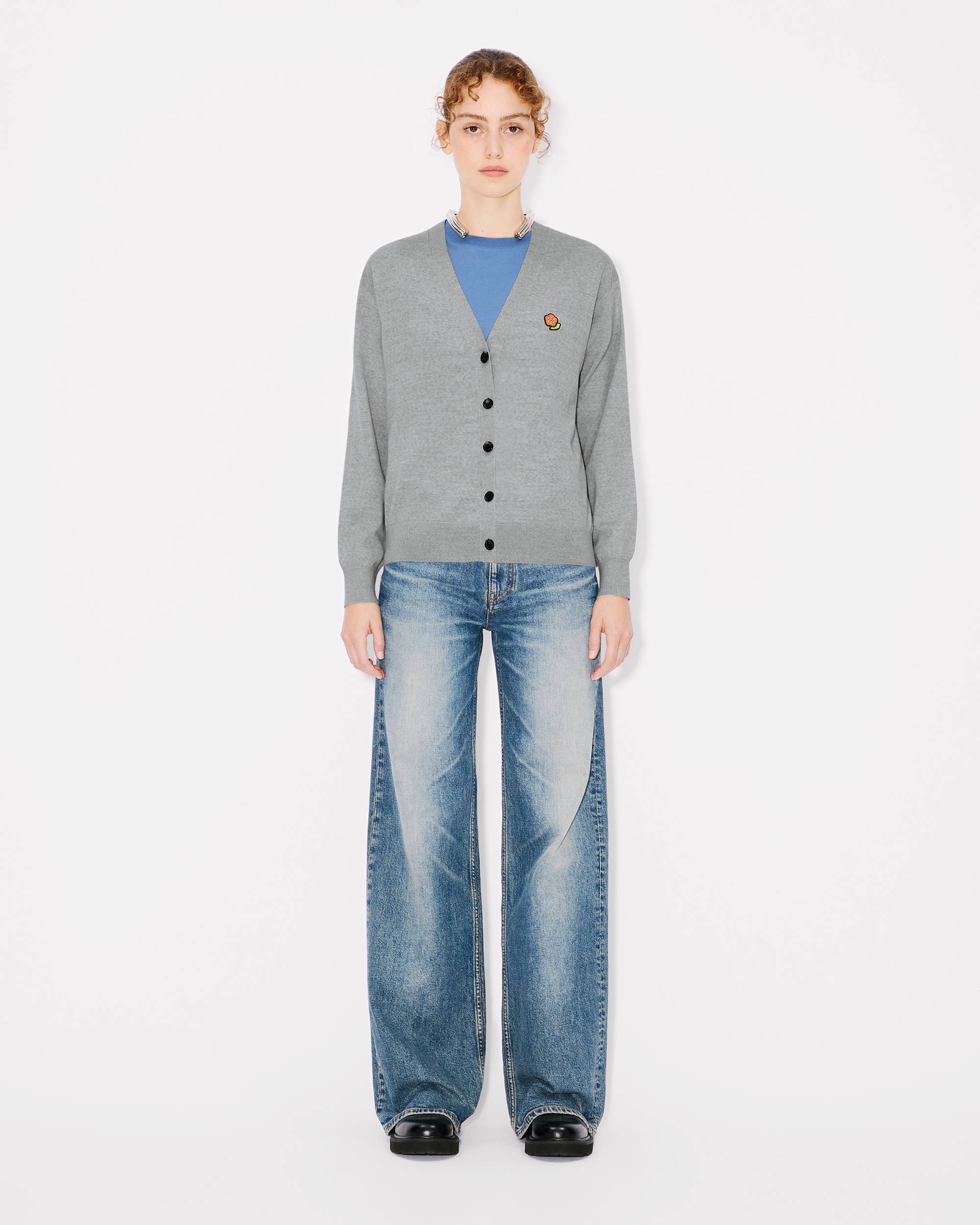 'KENZO Pop' embroidered cardigan in merino wool - 5