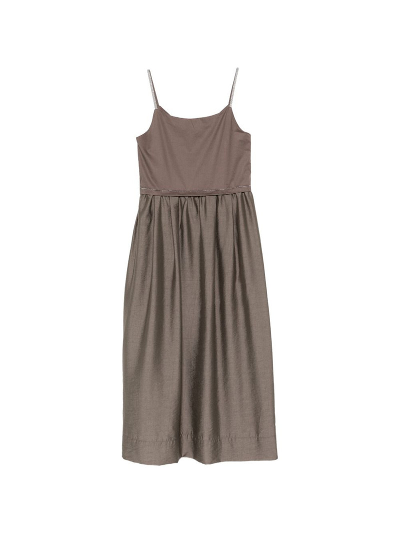 monili-chain sleeveless midi dress 1