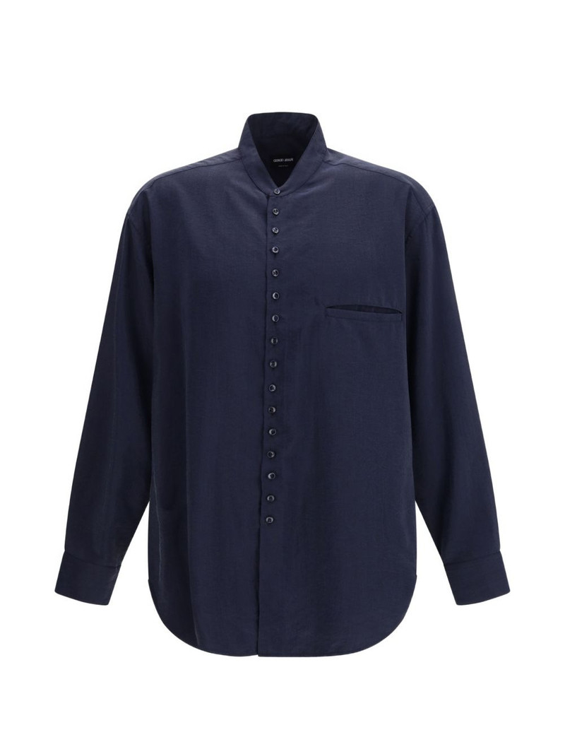 band-collar shirt 1