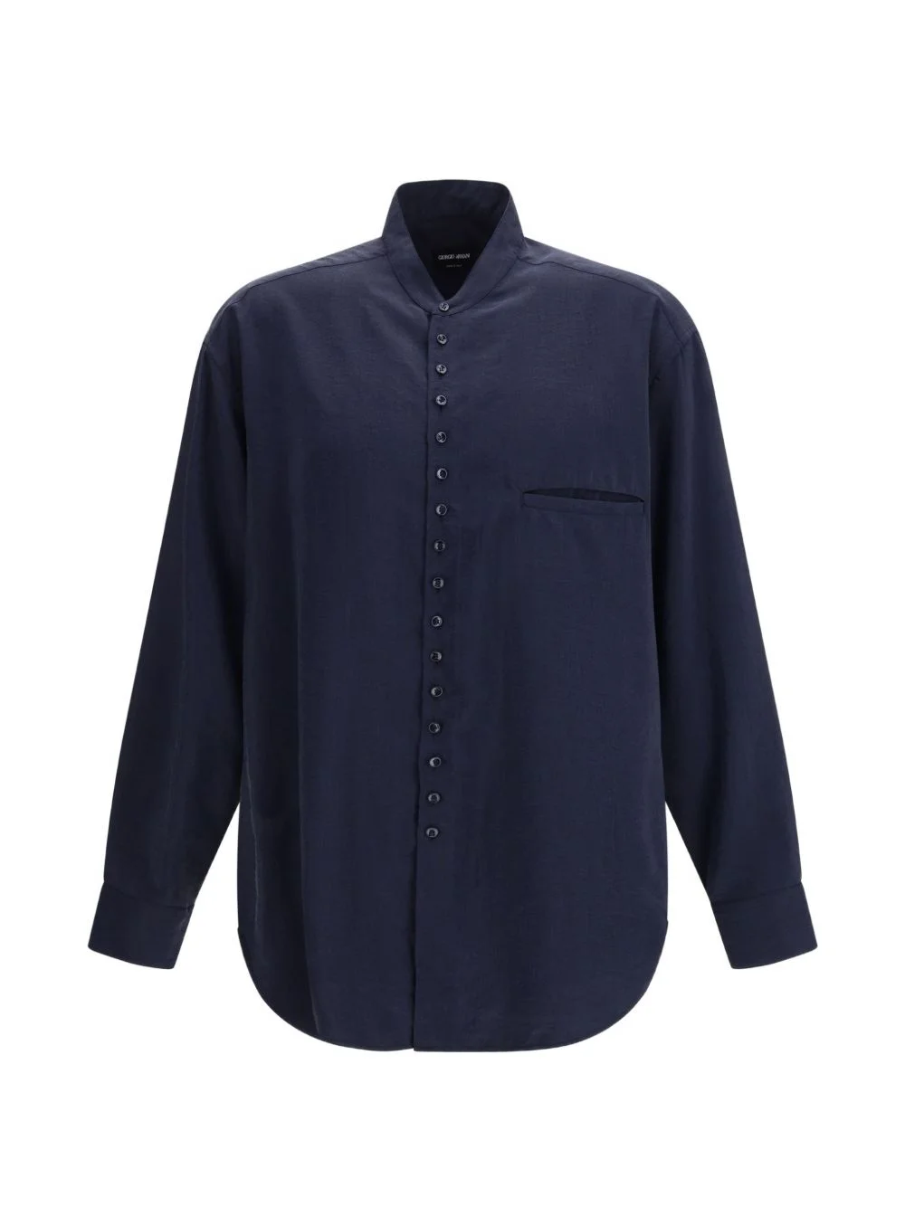 band-collar shirt - 1