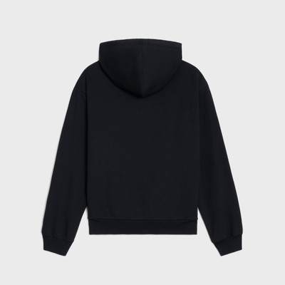 CELINE triomphe loose hoodie in cotton and cashmere outlook