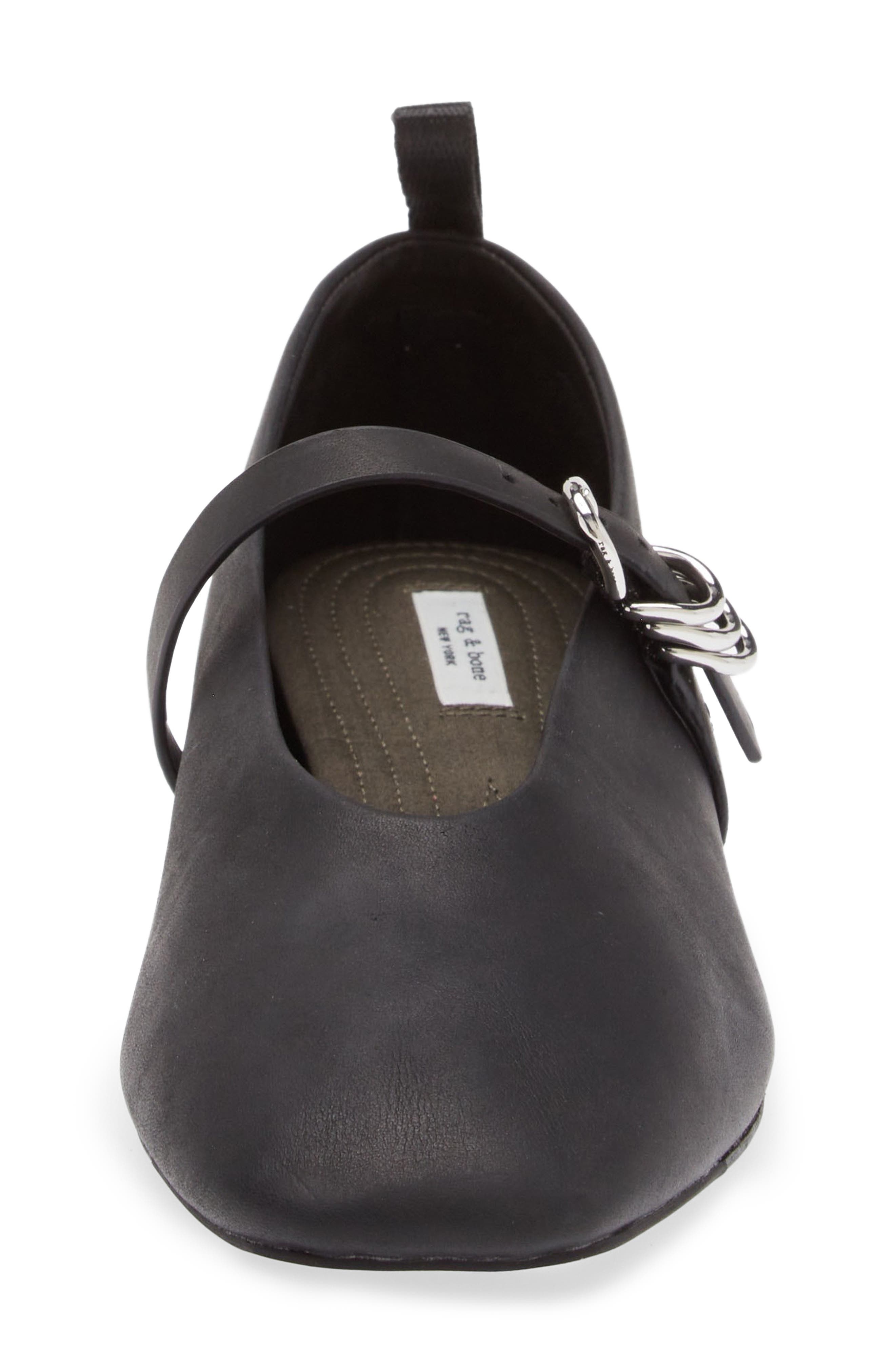 rag & bone Spire Mary Jane Flat in Blk at Nordstrom - 4