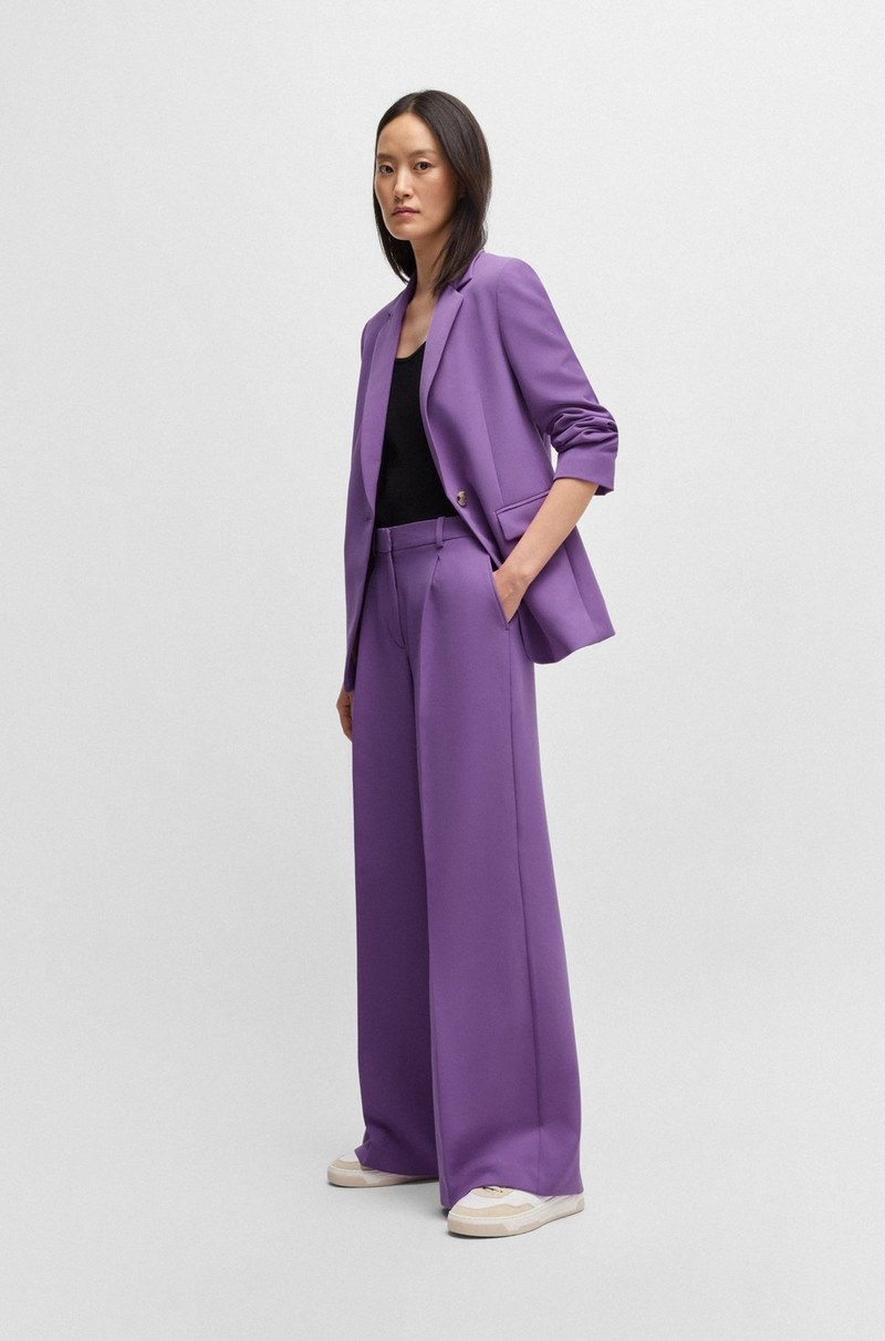 BOOT-LEG TROUSERS IN STRETCH FABRIC 3