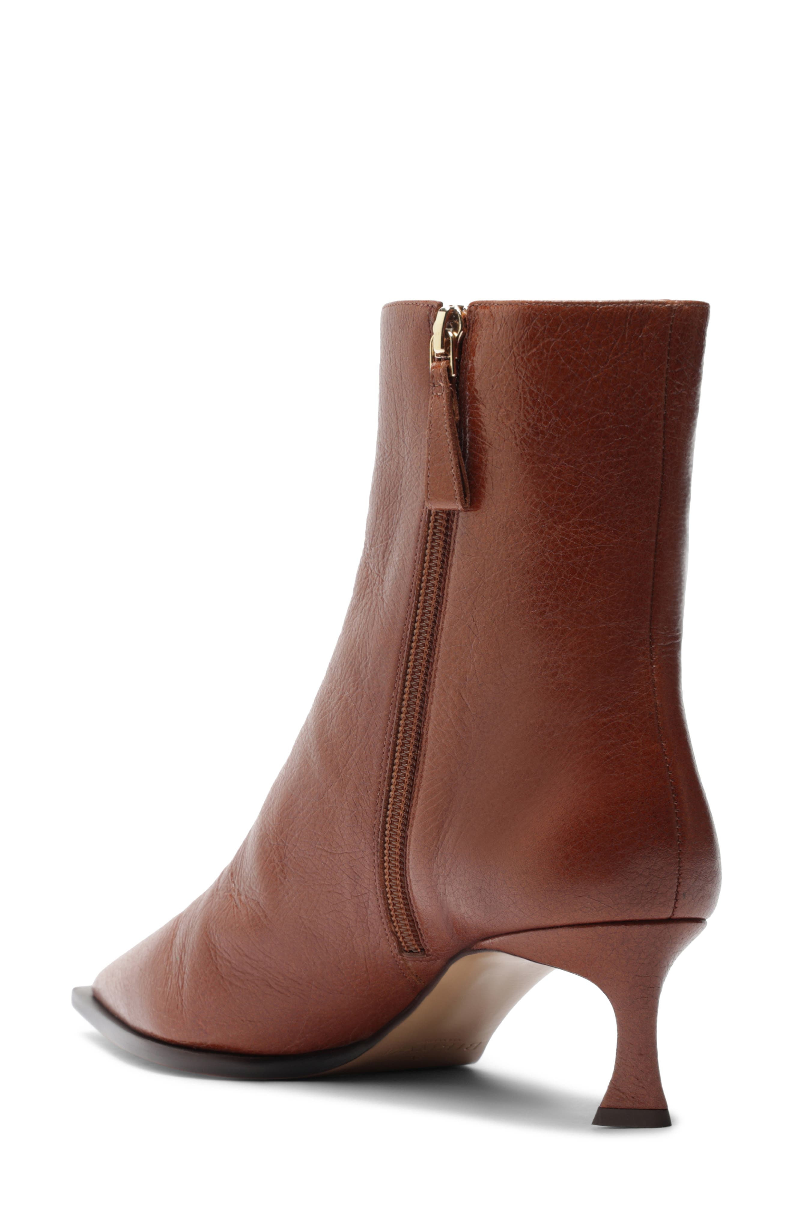 Alexandre Birman Myra Pointed Toe Kitten Heel Bootie in Espresso at Nordstrom - 2