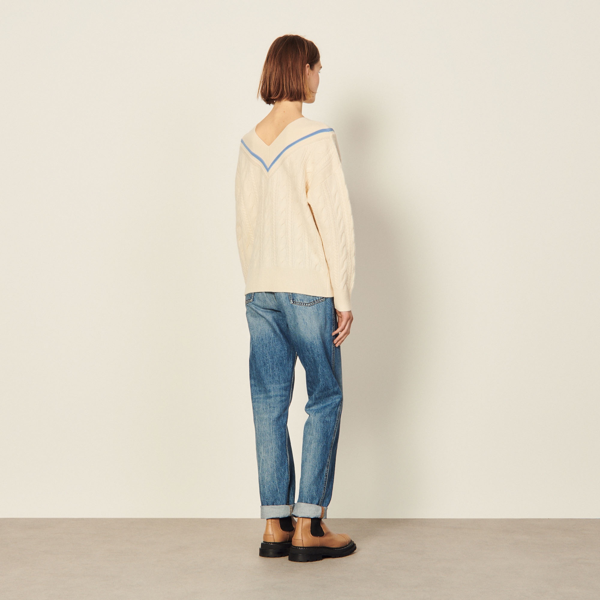 Cable knit sweater - 3