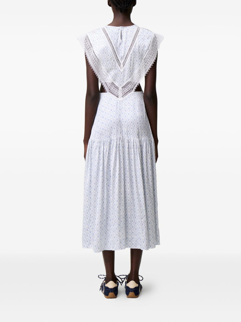lace-trim cutout dress 5