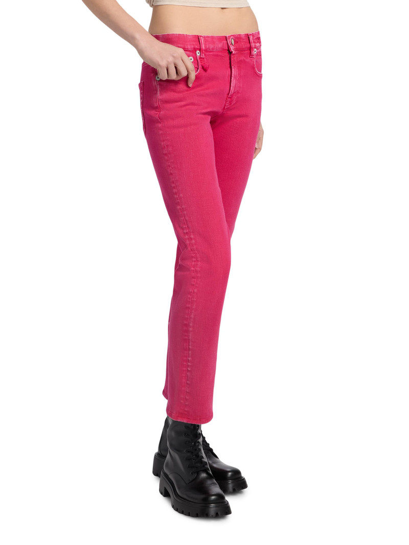 Women's Romeo Straight-Leg Jeans - Fuchsia Stretch 4