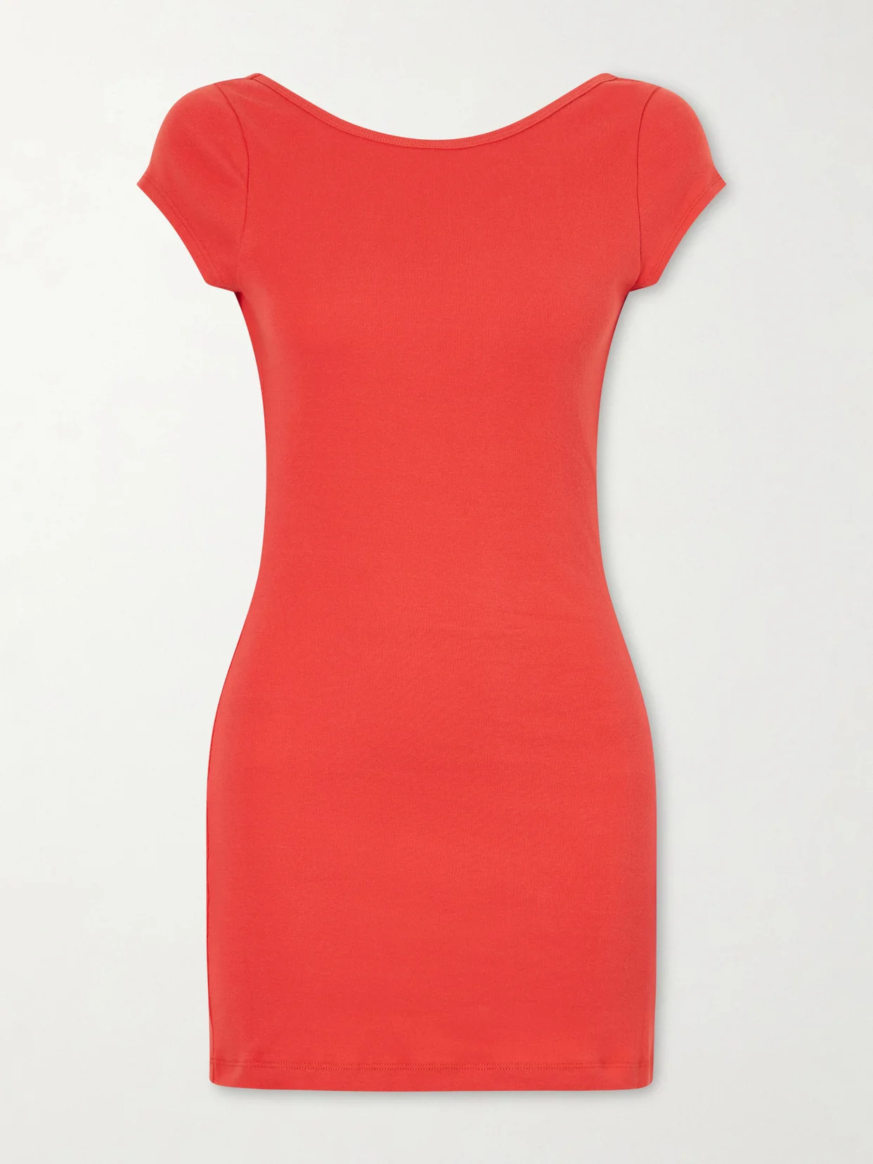 Open-back Cotton-jersey Mini Dress - 1