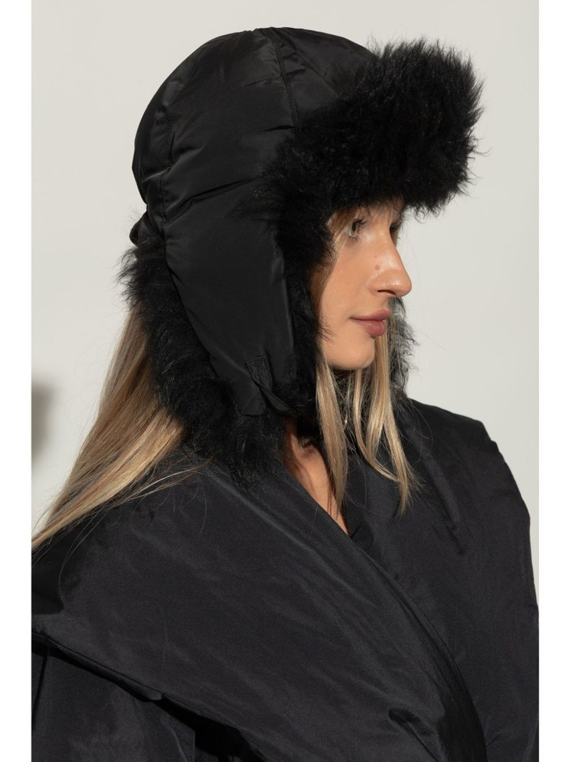 Yves Salomon fur-trim ear flaps hat outlook