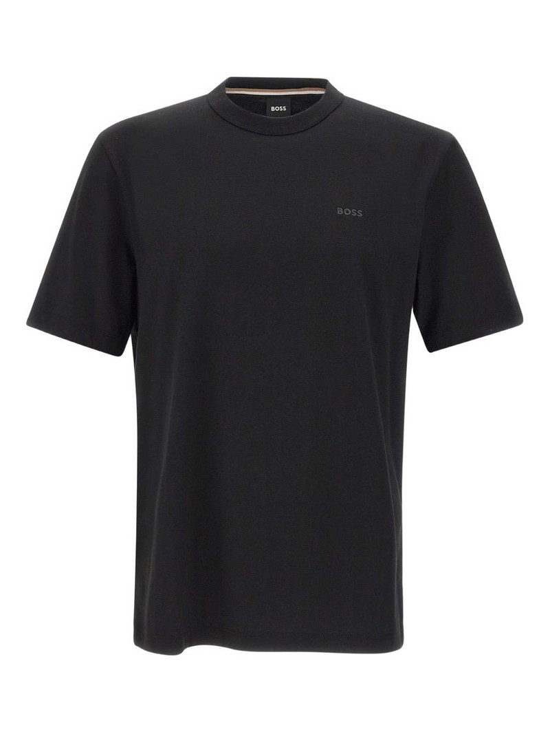 logo-embroidered crew-neck T-shirt 1