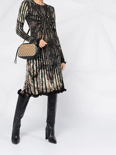 Etro paisley print pleated dress outlook