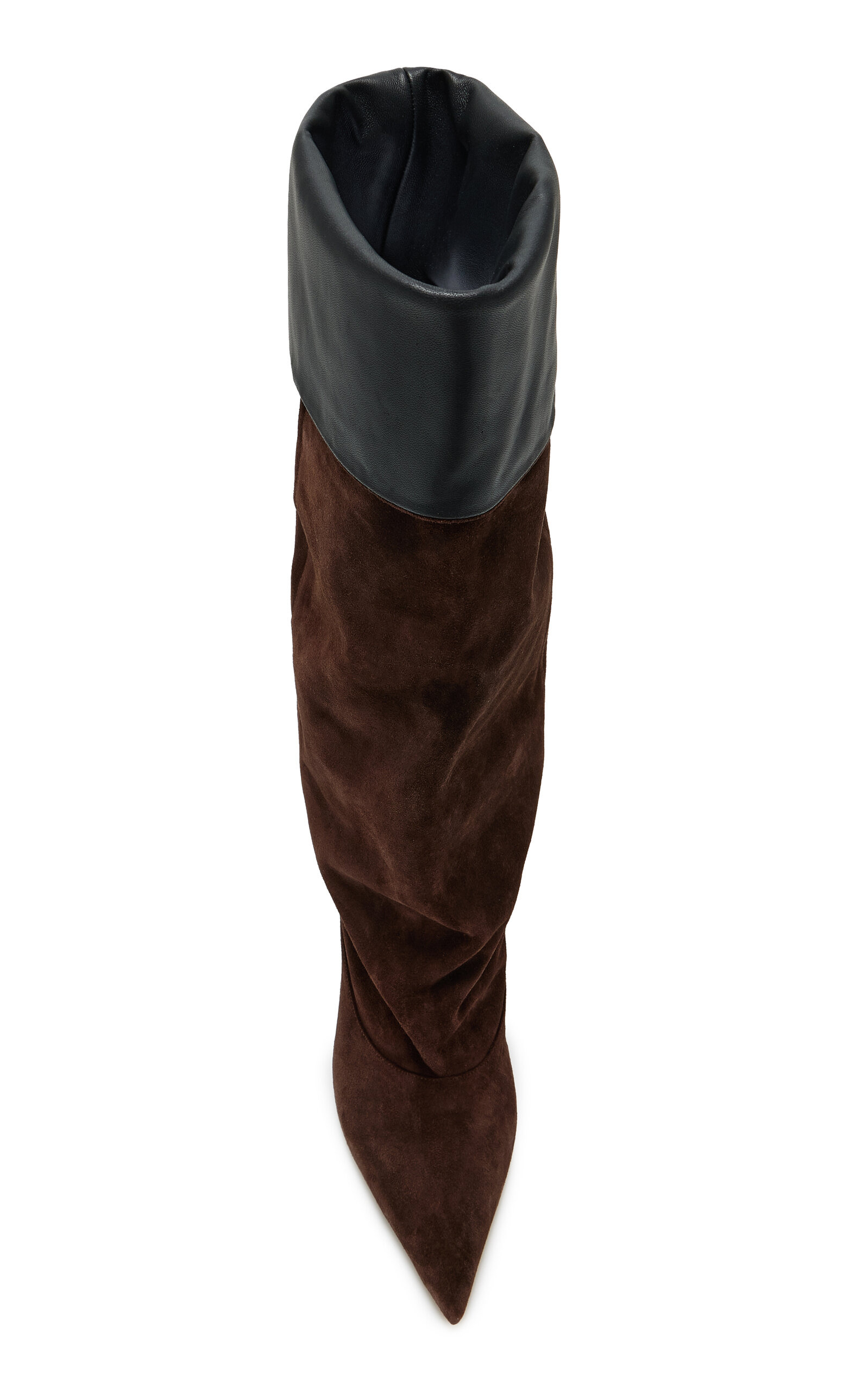 Ines Reverse Suede Mid-Calf Boots black - 3