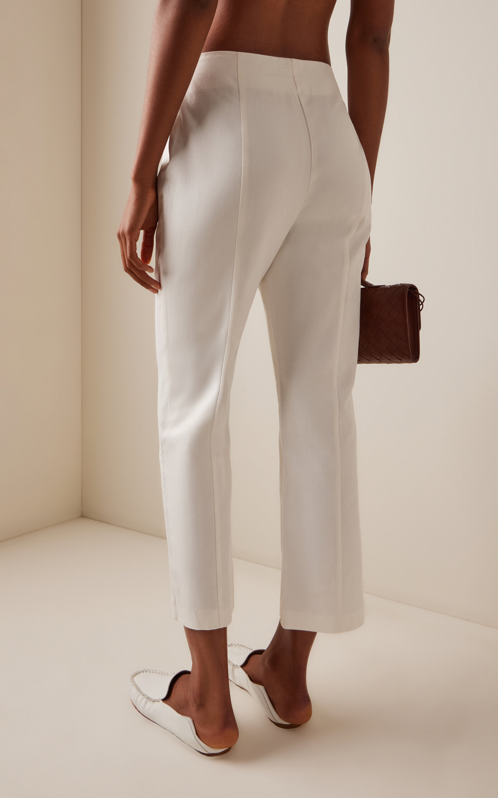Exclusive Heidi Cotton-Linen Trousers ivory - 4