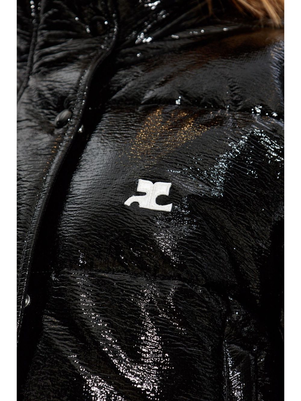 vinyl puffer jacket - 5