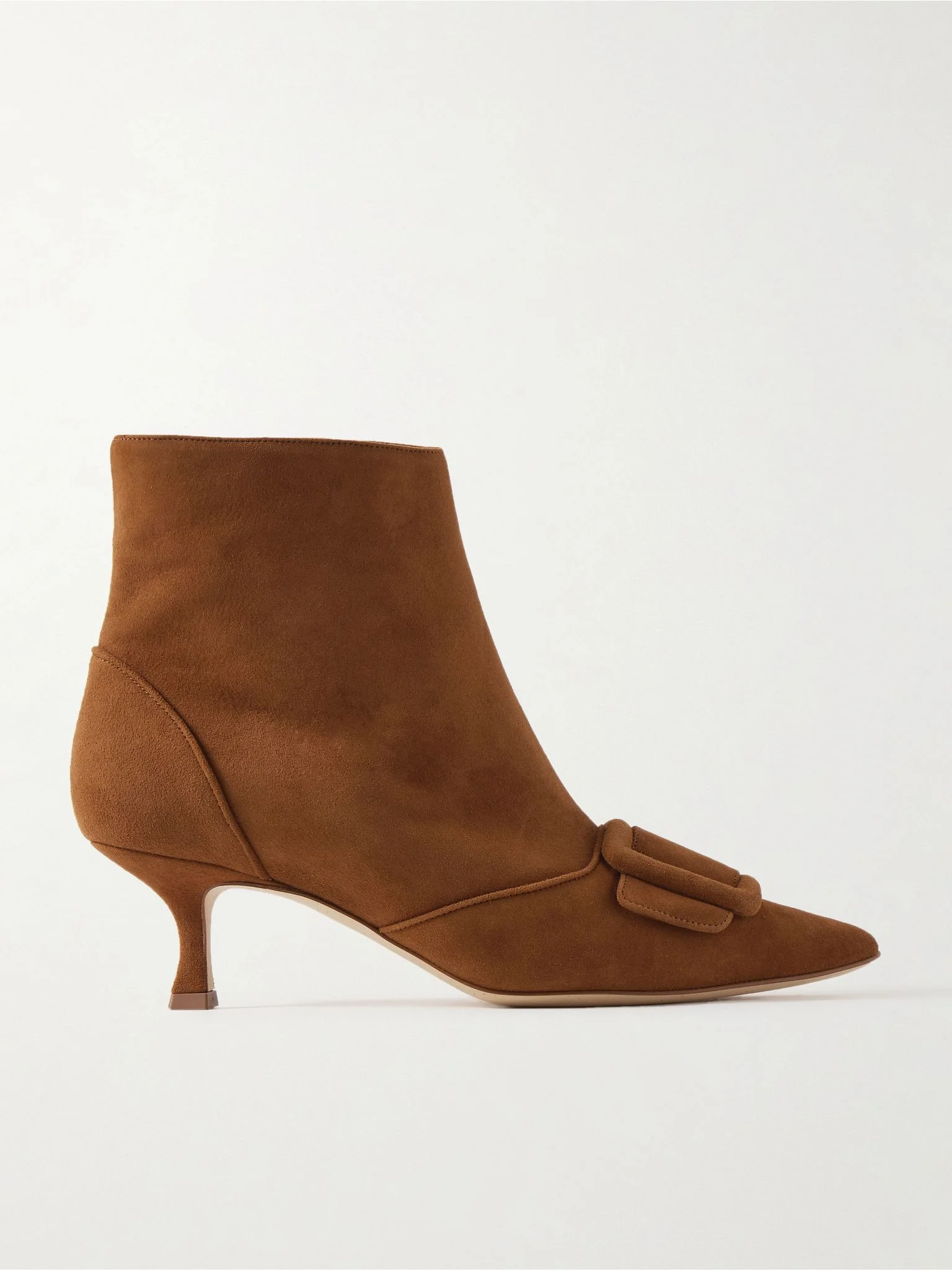 Baylow 50 buckled suede ankle boots Tan - 1
