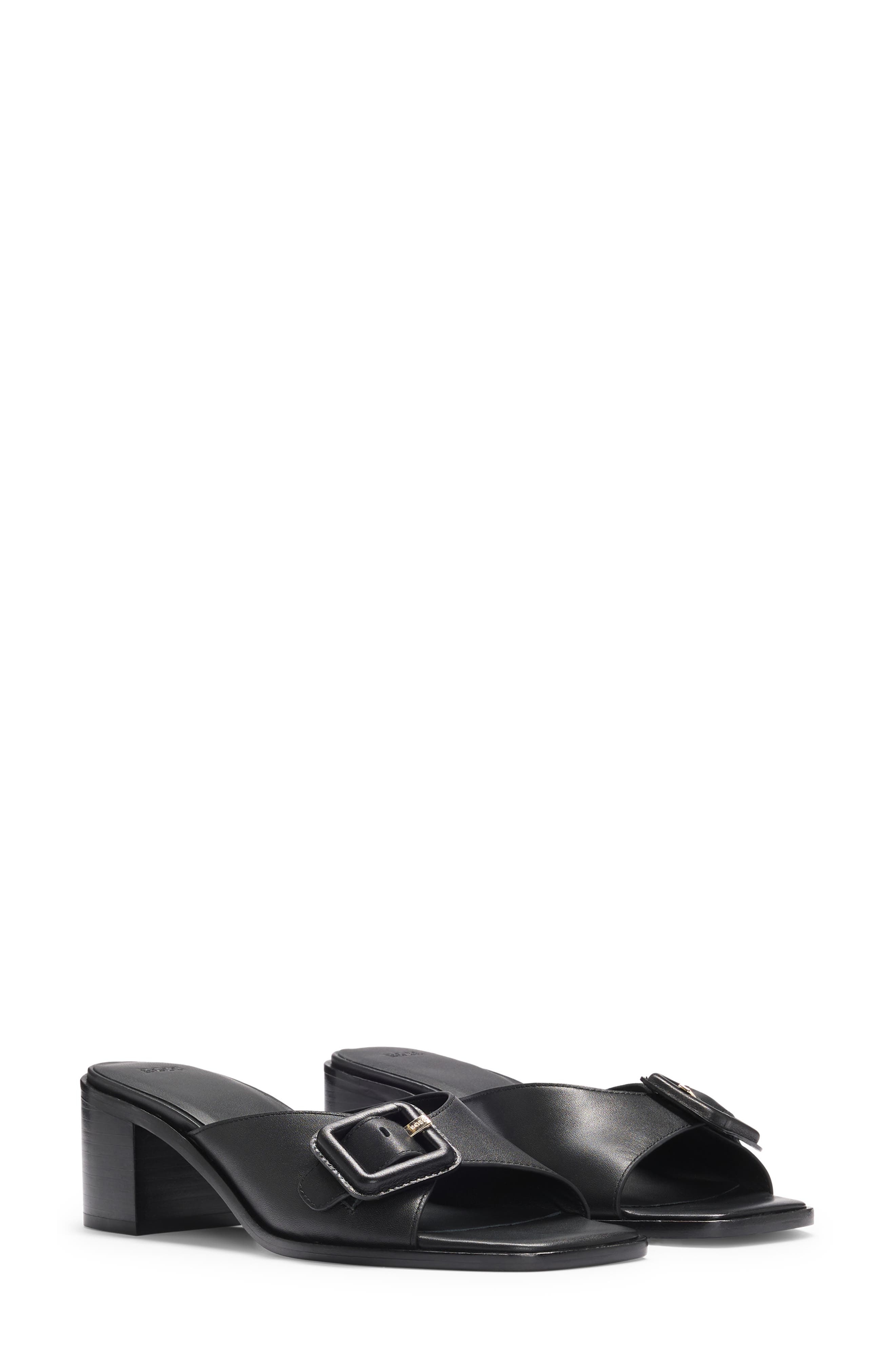 BOSS Charlize Slide Sandal in Black at Nordstrom - 6