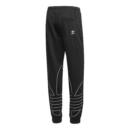 adidas originals Men's Big Trefoil Outline Track Pants Black GE0851 - 2