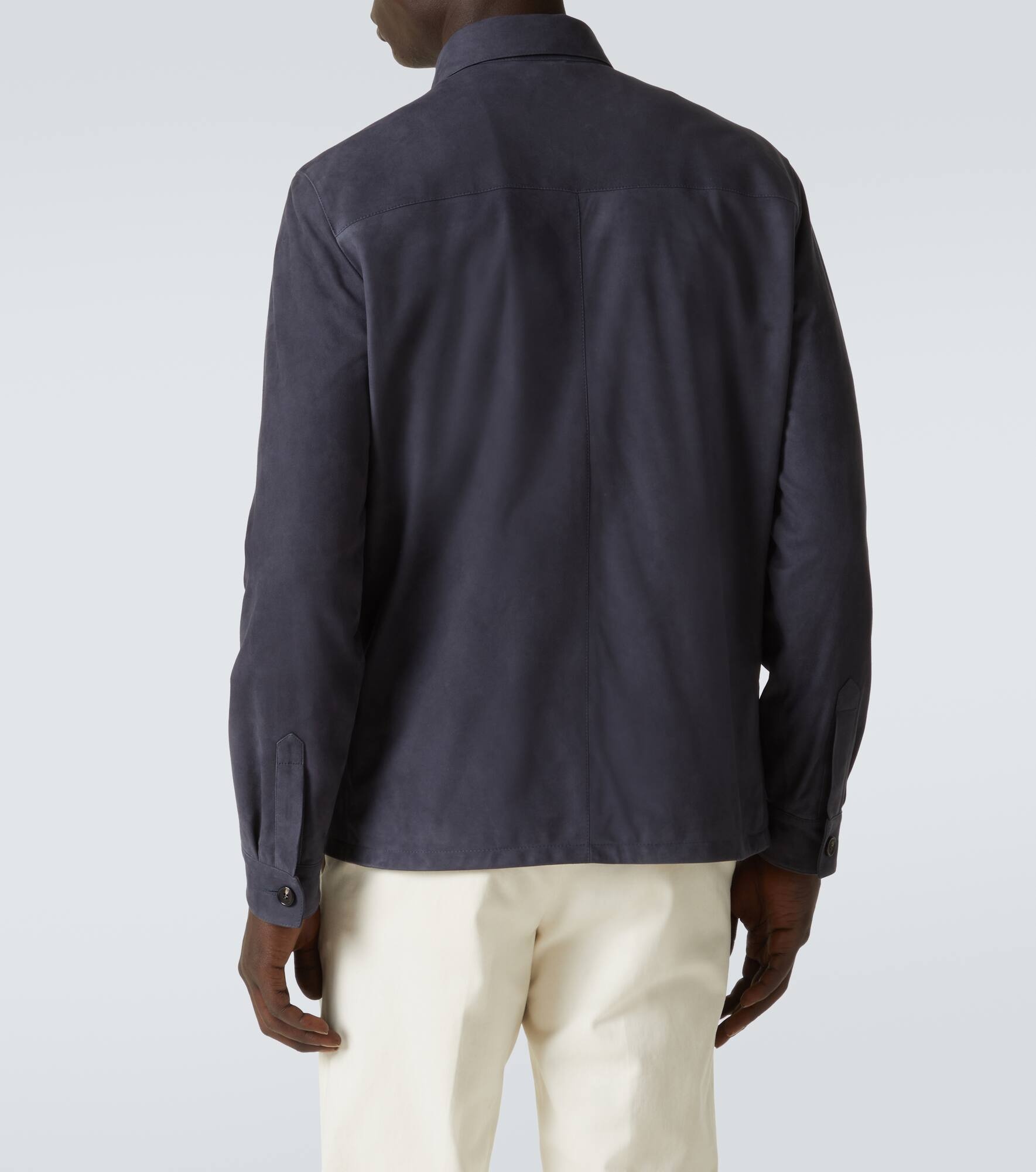 Lowe suede overshirt - 4