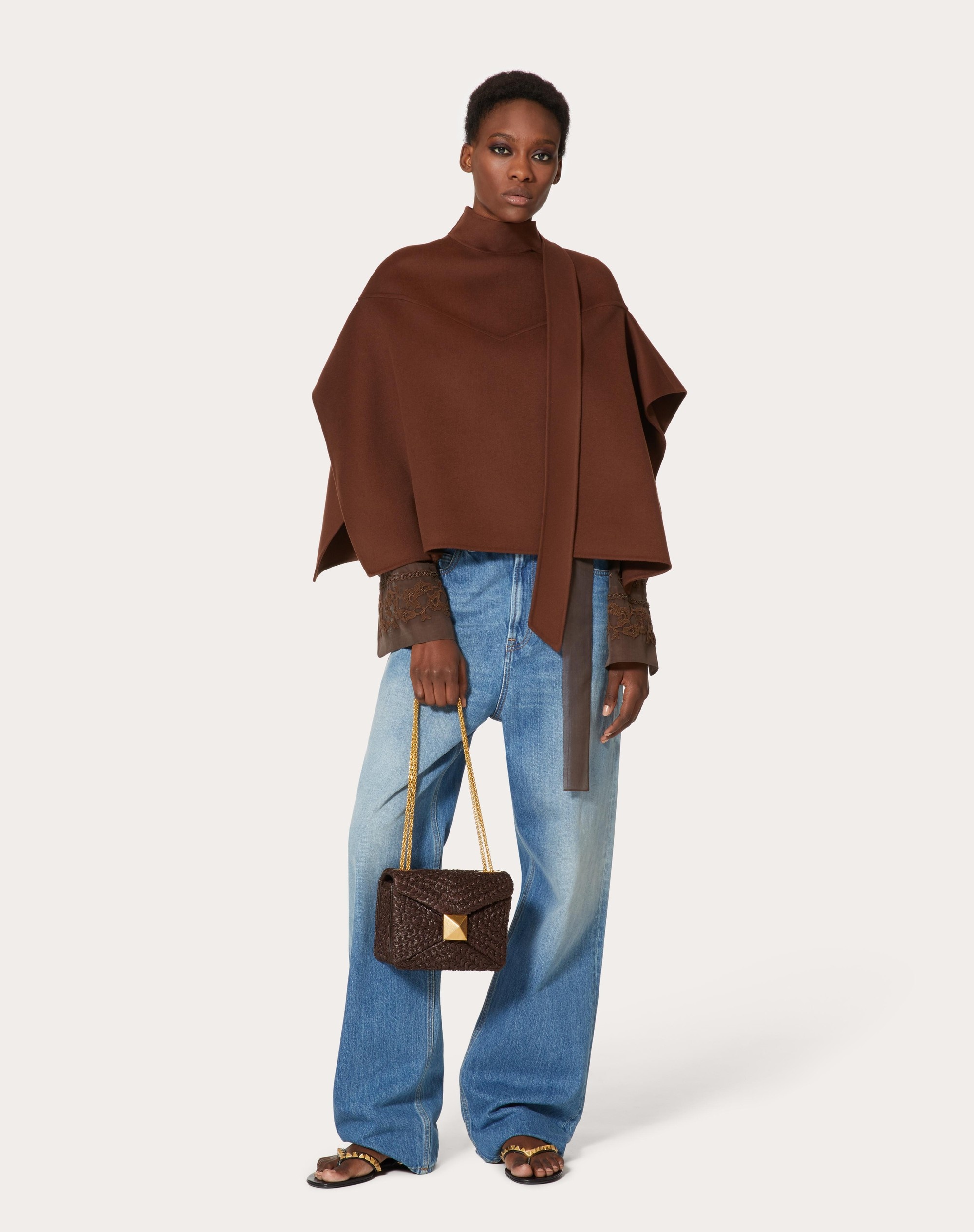 ONE STUD RAFFIA BAG WITH CHAIN - 6