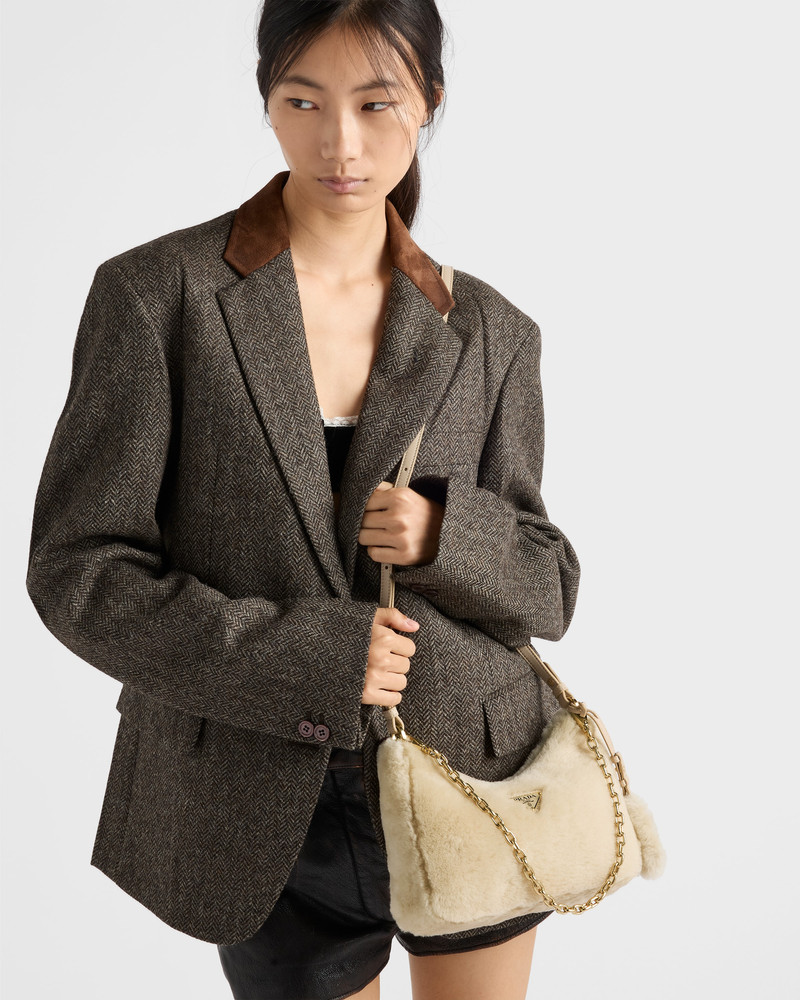 Prada Re-Edition shearling mini-bag 7