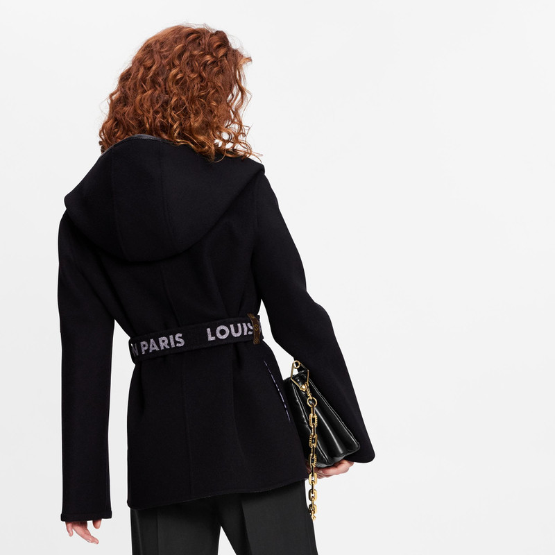 Belted Short Wrap Pea Coat 5