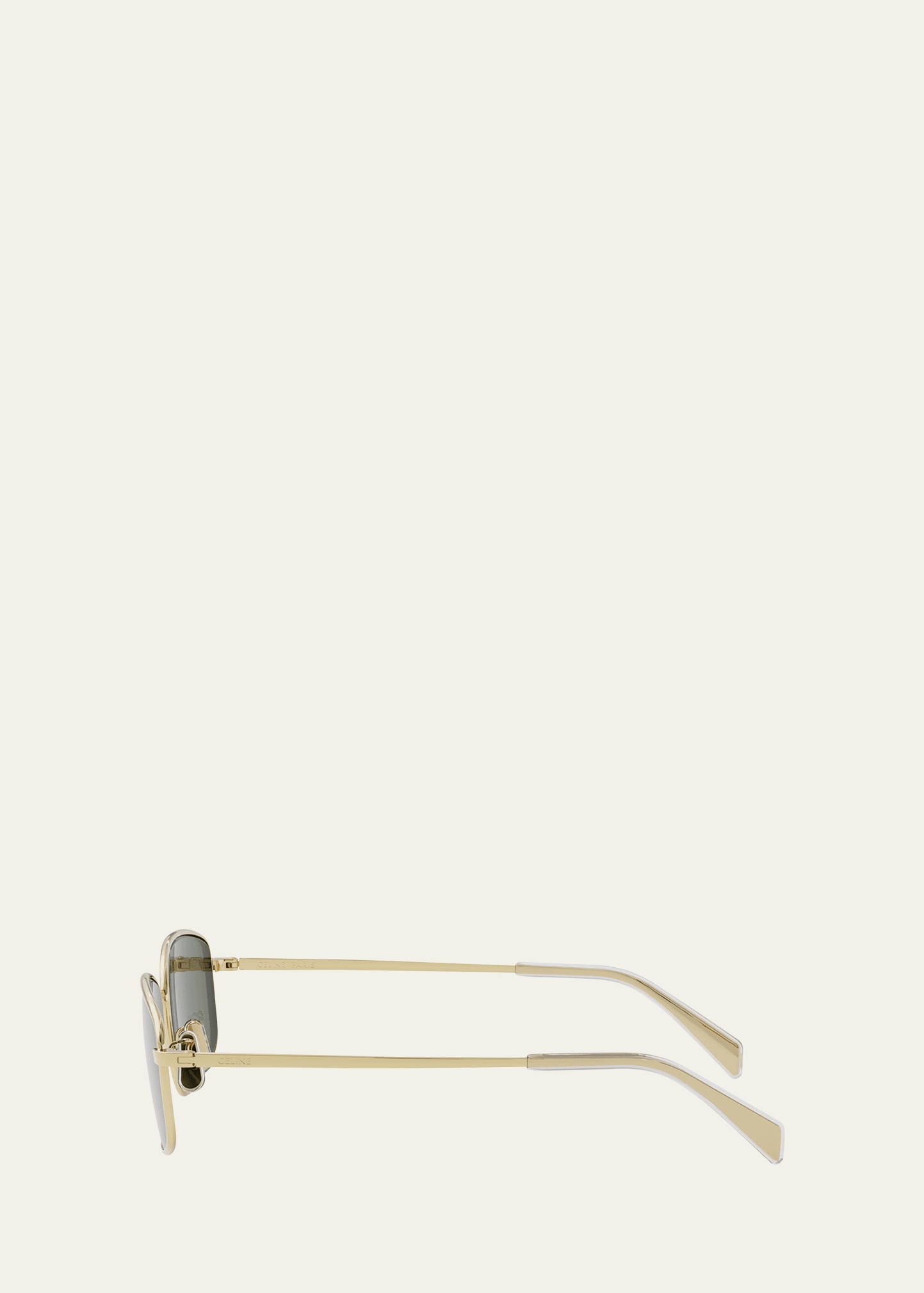 Embellished Triomphe Metal Rectangle Sunglasses - 3