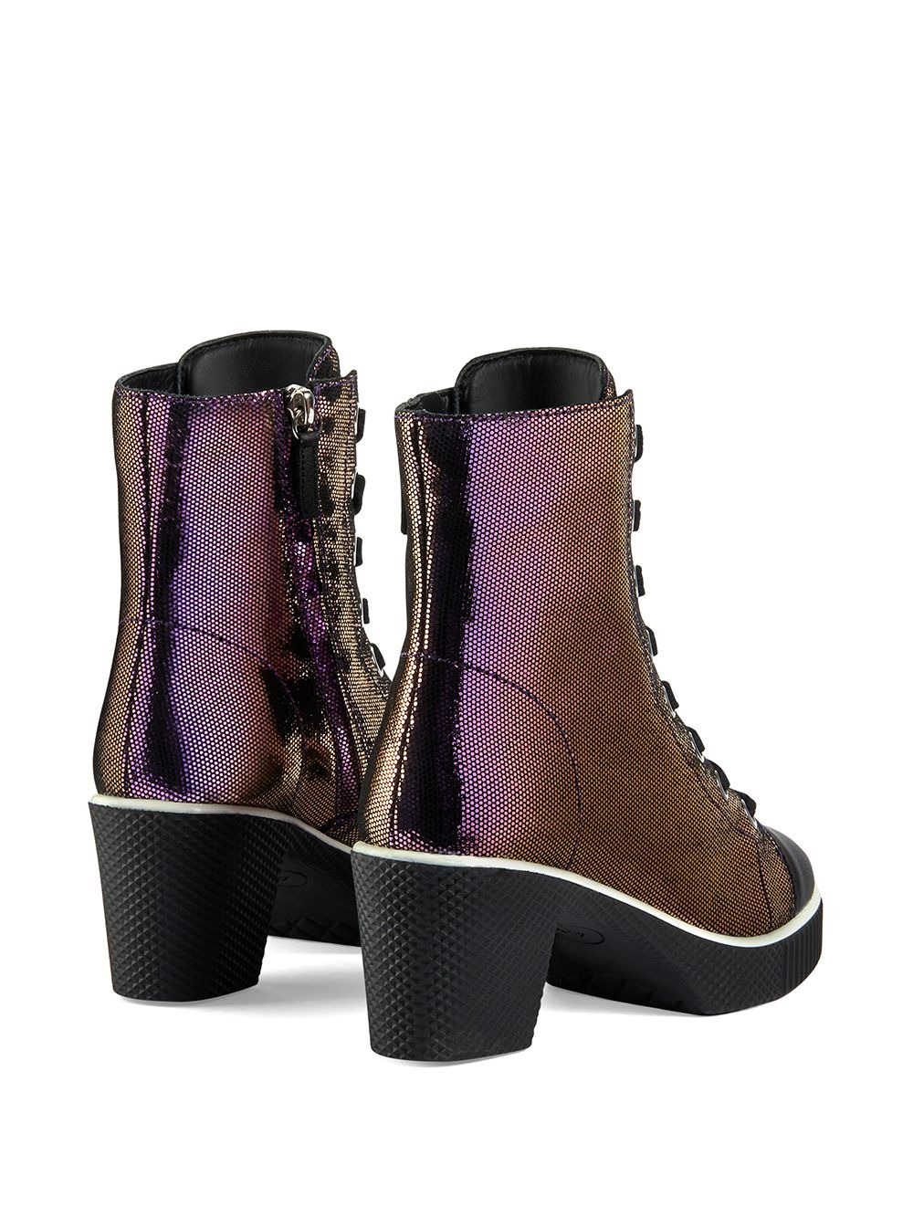 Nidir shimmering lace-up boots - 3
