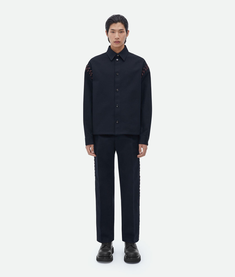 cotton canvas lace-up pants 4