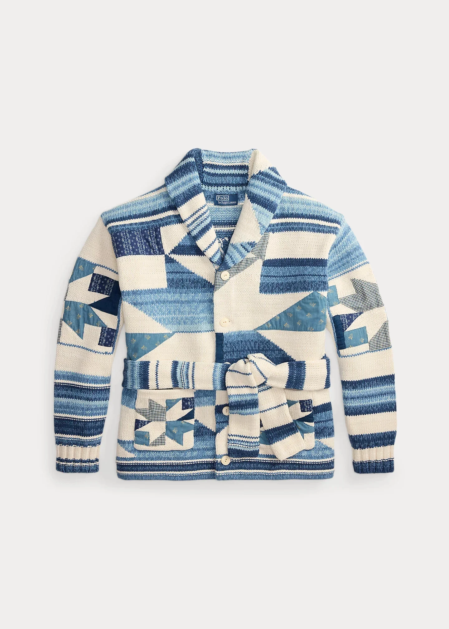 Appliquéd Cotton-Linen Cardigan - 1